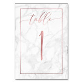 PixDezines Imitate Rose Gold/Tabelle 1+/Marmor Tischnummer (Rückseite)