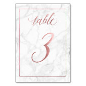 PixDezines Imitate Rose Gold/Tabelle 1+/Marmor Tischnummer (Rückseite)