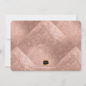 PixDezines Imitate Rose Gold werden Sie..Bridesmai Einladung (Rückseite)