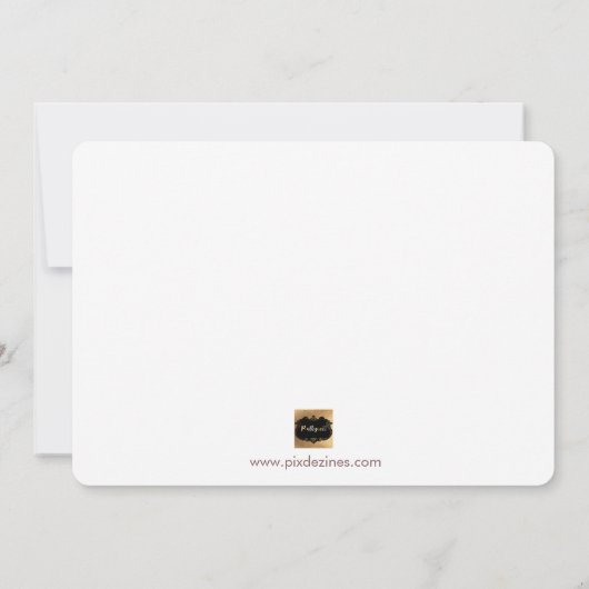 PixDezines Imitate Rose Gold werden Sie meine Zimm Einladung (Rückseite)