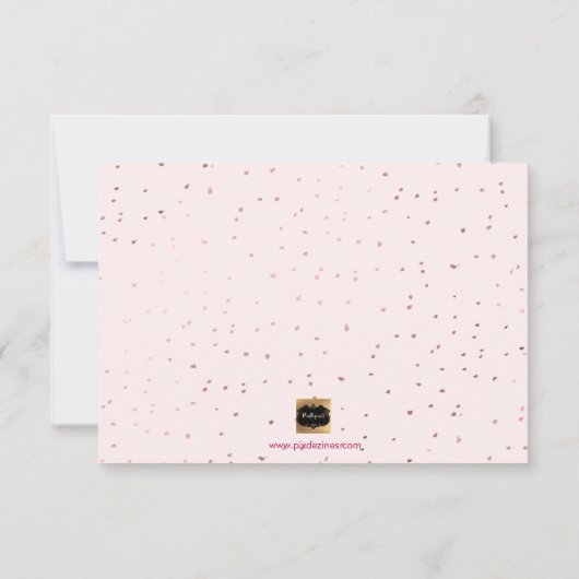 PixDezines Imitate Rose Gold werden Sie sein... Einladung (Rückseite)