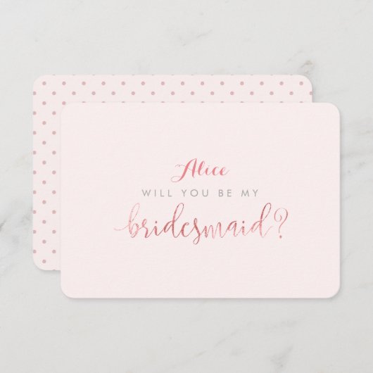 PixDezines Imitate Rose Gold werden Sie sein... Einladung (Vorne/Hinten)