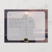 PixDezines Imitate Silber Save the Date/Herz Ankündigungspostkarte (Rückseite)