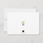 PixDezines Imitate Silver Pineapel/rett unser Datu Save The Date (Rückseite)