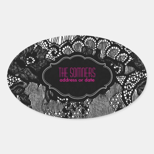 PixDezines-Imitate Spitzen-/ DIY-Hintergrundfarbe Ovaler Aufkleber (Vorderseite)