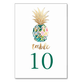 PixDezines Imitats Ananas/Tafelkarten Tischnummer