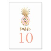 PixDezines Imitats Ananas/Tafelkarten Tischnummer (Vorderseite)