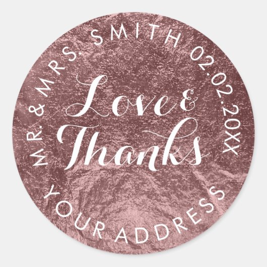 PixDezines IMITATS FOIL, BRONZE Runder Aufkleber (Vorderseite)