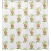 PixDezines Imitats Gold Ananas/DIY Hintergrund Duschvorhang (Vorderseite)