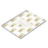 PixDezines Imitats Gold Ananas/DIY Hintergrund Notizblock (Linke Seite)