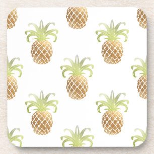 PixDezines Imitats Gold Ananas/DIY Hintergrund Untersetzer