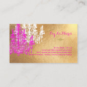 PixDezines Imitats Gold Foil-Kronleuchter/DIY-Farb Visitenkarte (Rückseite)