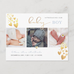 PixDezines Imitats Gold Hearts Postkarte