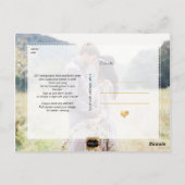 PixDezines Imitats Gold/Marmor/Rett unseres Datums Postkarte (Rückseite)