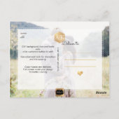 PixDezines Imitats Gold/Monogramm/Marmor/Rett unse Postkarte (Rückseite)