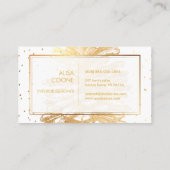 PixDezines IMITATS GOLD PINECONES/DIY-Hintergrund Visitenkarte (Rückseite)