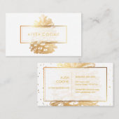 PixDezines IMITATS GOLD PINECONES/DIY-Hintergrund Visitenkarte (Vorne/Hinten)