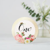 PixDezines Imitats Goldflecken/Tischnummern Einladung (Stehend Vorderseite)