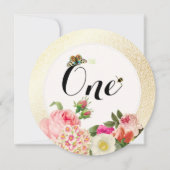 PixDezines Imitats Goldflecken/Tischnummern Einladung (Vorderseite)