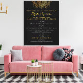 PixDezines Imitats Goldkronleuchter Hochzeitsprogr Leinwanddruck (Insitu (Wohnzimmer))