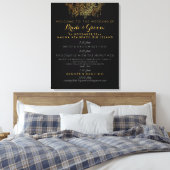 PixDezines Imitats Goldkronleuchter Hochzeitsprogr Leinwanddruck (Insitu (Schlafzimmer))