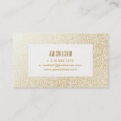 PixDezines Imitats Goldpunkte Visitenkarte (Rückseite)