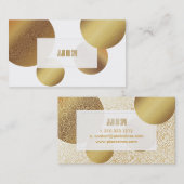 PixDezines Imitats Goldpunkte Visitenkarte (Vorne/Hinten)