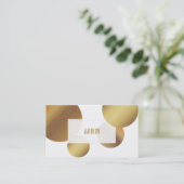 PixDezines Imitats Goldpunkte Visitenkarte (Stehend Vorderseite)