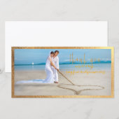 PixDezines Imitats Goldrahmen/vielen Dank für Ihr  Dankeskarte (Vorne/Hinten)