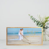 PixDezines Imitats Goldrahmen/vielen Dank für Ihr  Dankeskarte (Stehend Vorderseite)