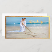 PixDezines Imitats Goldrahmen/vielen Dank für Ihr Dankeskarte (Vorne/Hinten)