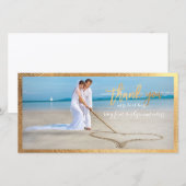 PixDezines Imitats Goldrahmen/vielen Dank für Ihr  Dankeskarte (Vorne/Hinten)