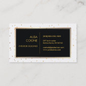 PixDezines Imitats Goldsprinkles Visitenkarte (Rückseite)