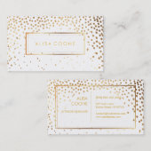 PixDezines Imitats Goldsprinkles Visitenkarte (Vorne/Hinten)