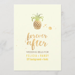 PixDezines Imitats Hochzeit von Ananas Einladung