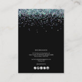 PixDezines Imitats Holographic Confetti Business C Visitenkarte (Rückseite)
