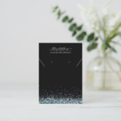 PixDezines Imitats Holographic Confetti Business C Visitenkarte (Stehend Vorderseite)