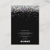 PixDezines Imitats Holographic Confetti Visitenkarte (Rückseite)