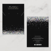 PixDezines Imitats Holographic Confetti Visitenkarte (Vorne/Hinten)