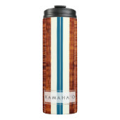 PixDezines Imitats Koa Wood Longboard Thermosbecher (Vorderseite)