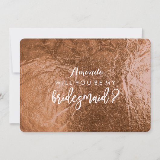 PixDezines Imitats Kupfer werden Sie sein..Bridesm Einladung (Vorderseite)