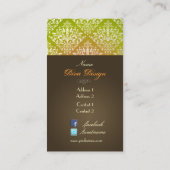 PixDezines Imitats Pearl Étienne Damask Visitenkarte (Rückseite)