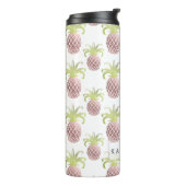 PixDezines Imitats Rose Ananas Thermosbecher (Nach links gedreht)