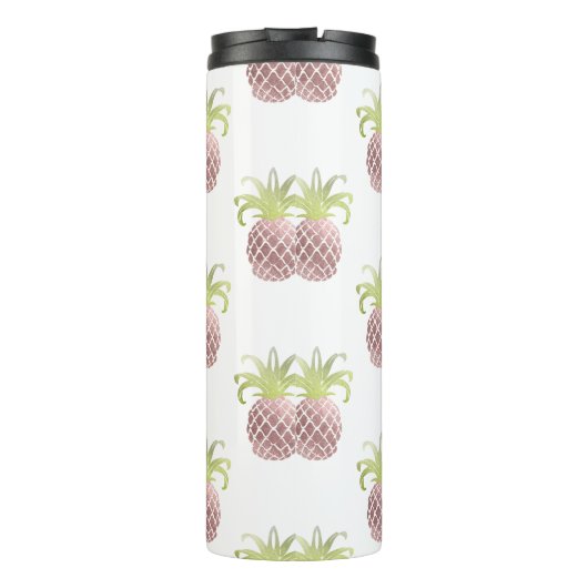 PixDezines Imitats Rose Ananas Thermosbecher (Rückseite)