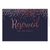 PixDezines Imitats Rose Gold Confetti/Reservierte (Vorderseite (Horizontal))