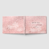 PixDezines IMITATS ROSE GOLD CONFETTI+SNOW BOKEH Gästebuch (Voll)