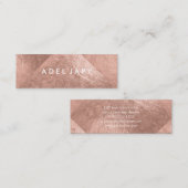 PixDezines Imitats Rose Gold Fliesen Mini Visitenkarte (Vorne/Hinten)