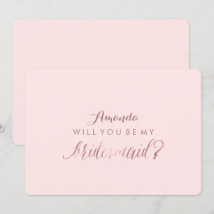 PixDezines Imitats Rose Gold Sie werden meine Brid Einladung