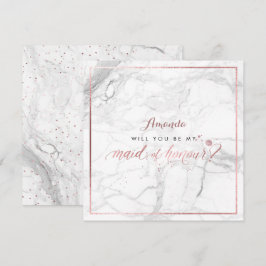 PixDezines Imitats Rose Gold Trauzeugin Einladung