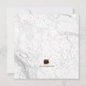 PixDezines Imitats Rose Gold Trauzeugin Einladung (Rückseite)